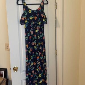 Merona Floral Navy Maxi Dress